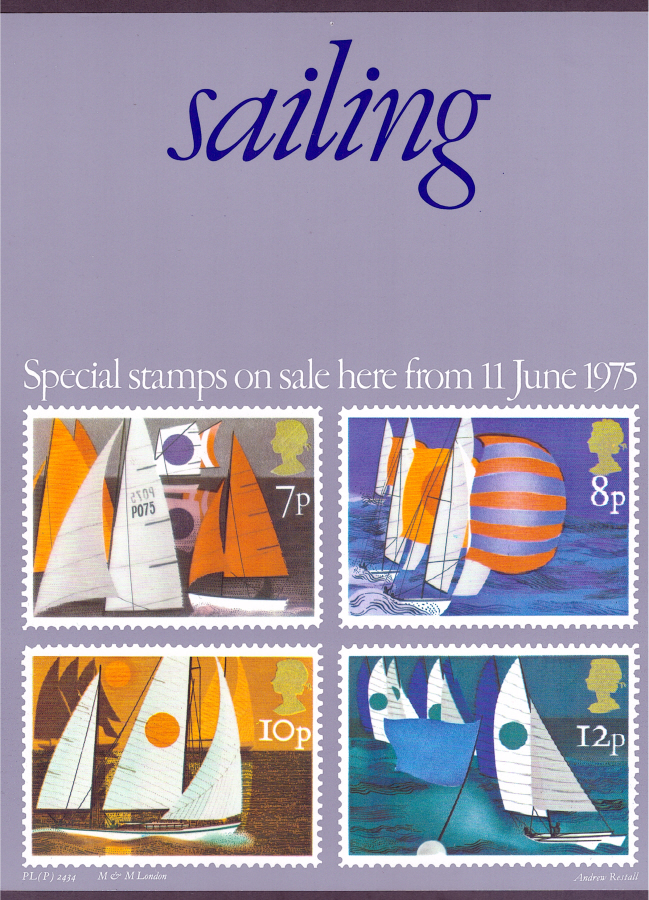 (image for) 1975 Sailing Post Office A4 poster. PL(P) 2434.